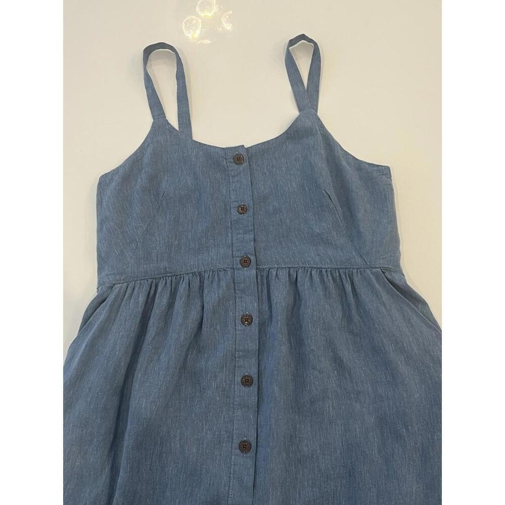 $129 Patagonia Garden Island Dress in Whole Weave Still Blue Size Large 75186 - Picture 10 of 10